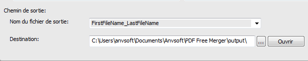 PDFMate PDF Merger Fichier de Sortie